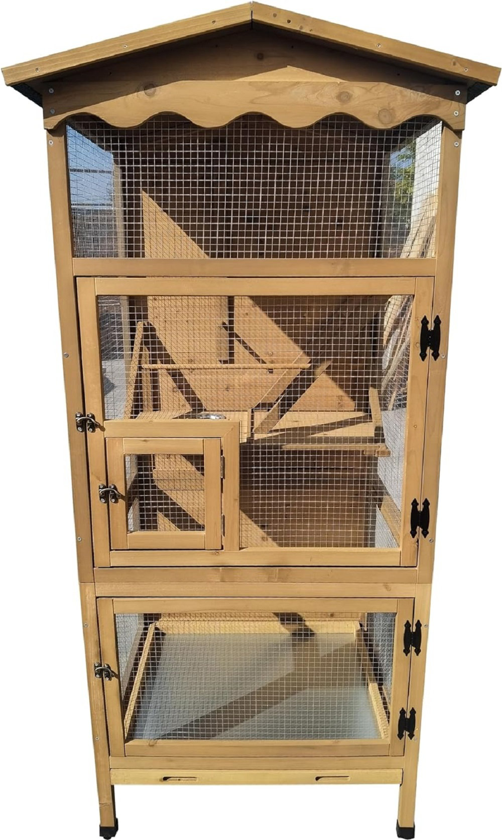 Elveda+70''+Wood+Bird+Cage+